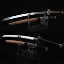 Japanese Tachi Odachi Sword Damascus Carbon Steel With Brown Scabbard-Tachi-Masahiro Katana-Samurai Sword Store