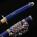 Japanese Tachi Odachi Sword With Damascus Steel With Blue Scabbard-Tachi-Masahiro Katana-Samurai Sword Store