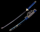 Japanese Tachi Odachi Sword With Damascus Steel With Blue Scabbard-Tachi-Masahiro Katana-Samurai Sword Store