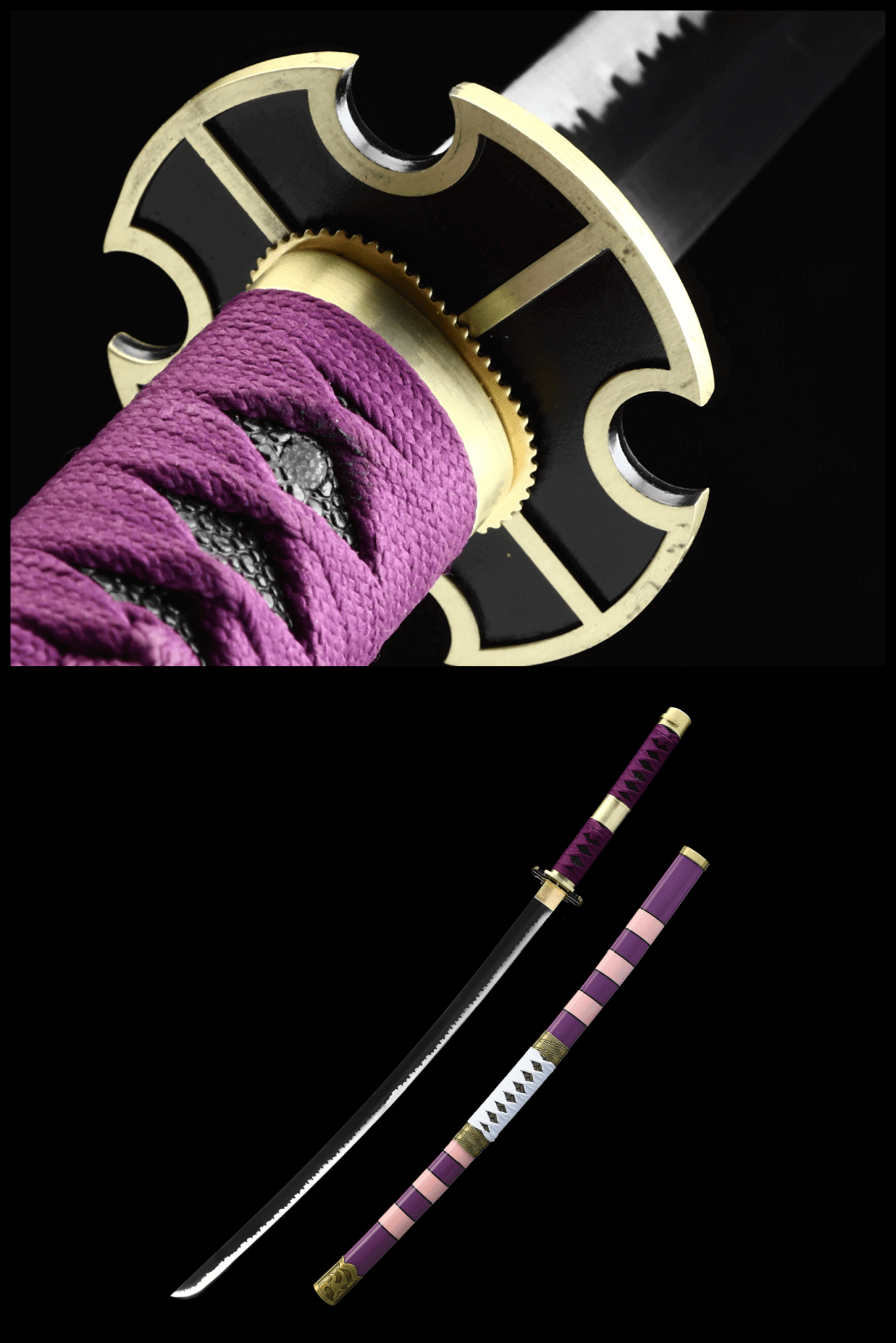 Lkitetsu Shop Luffy's Sword, Nidai Kitetsu Katana One Piece