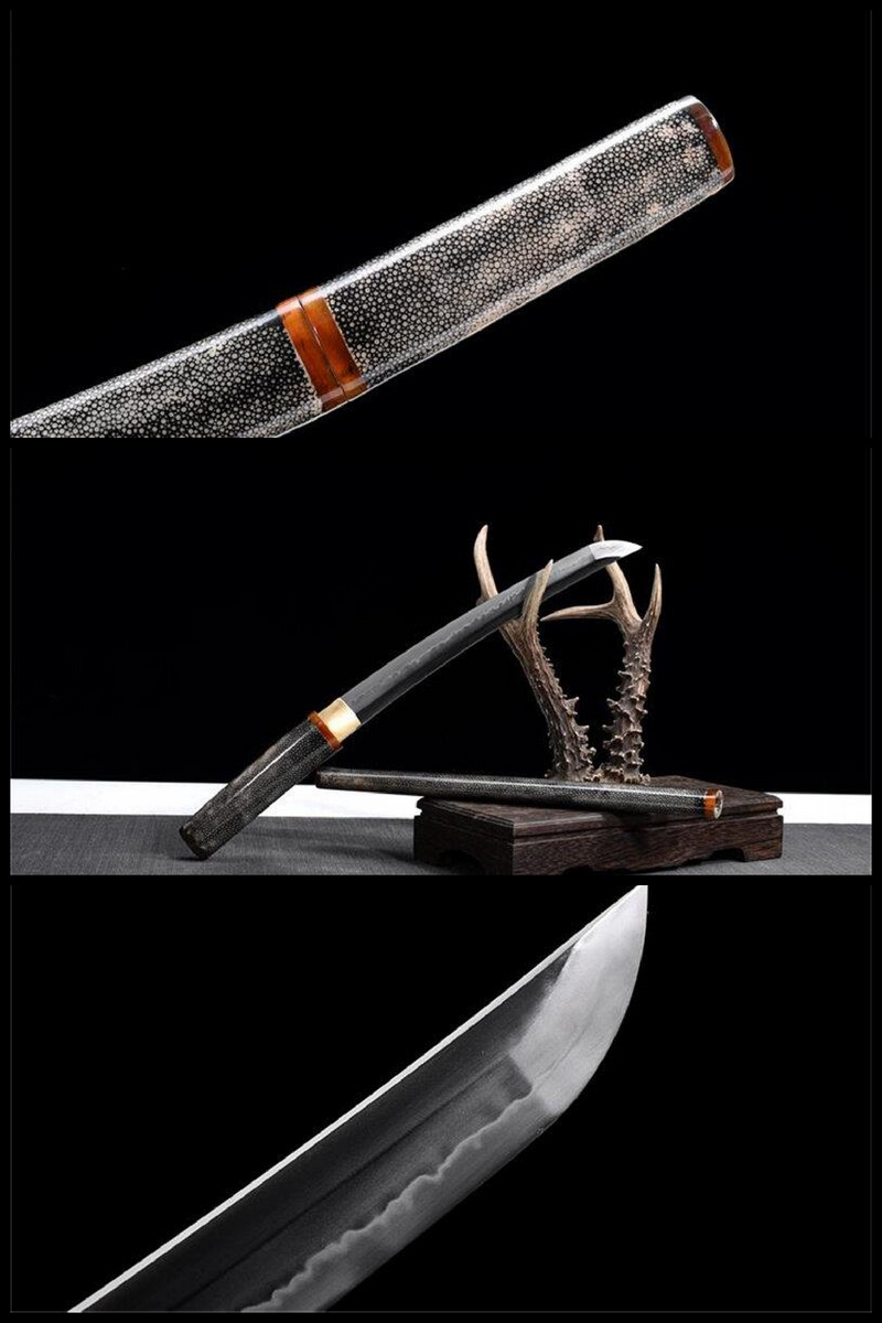 Hand Made High Quality T10 Ox Horn Rayskin Saya Tanto